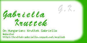 gabriella kruttek business card